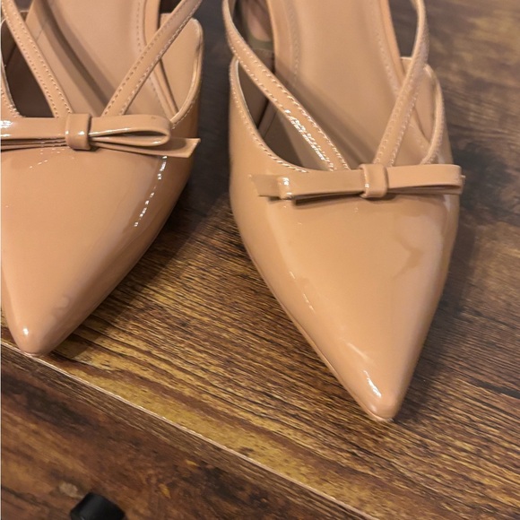 Marc Fisher Nude Patent Heels - Picture 3 of 5